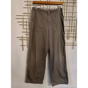 White Stag Olive Wide Leg Pants Size 10 High Rise